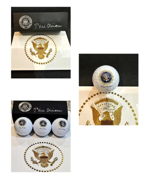 President Bill Clinton Golf Balls